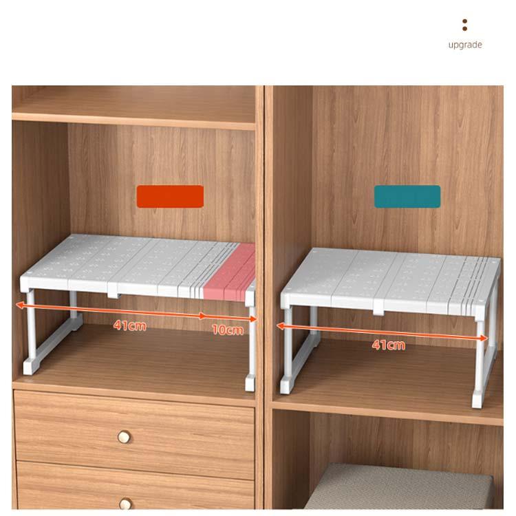 押し入れ 伸縮 収納棚 収納ラック クローゼット 押入れ整理棚 幅伸縮 押入れ収納 押入れラック 衣類収納 シンク下ラック 食器棚 置き型 スライド式 |  | 10