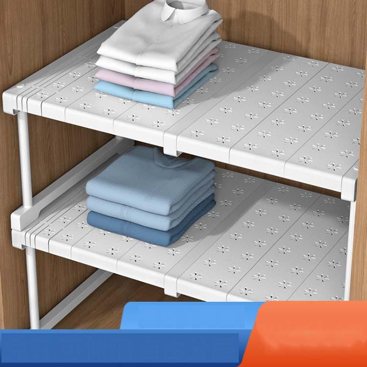 押し入れ 伸縮 収納棚 収納ラック クローゼット 押入れ整理棚 幅伸縮 押入れ収納 押入れラック 衣類収納 シンク下ラック 食器棚 置き型 スライド式 |  | 01