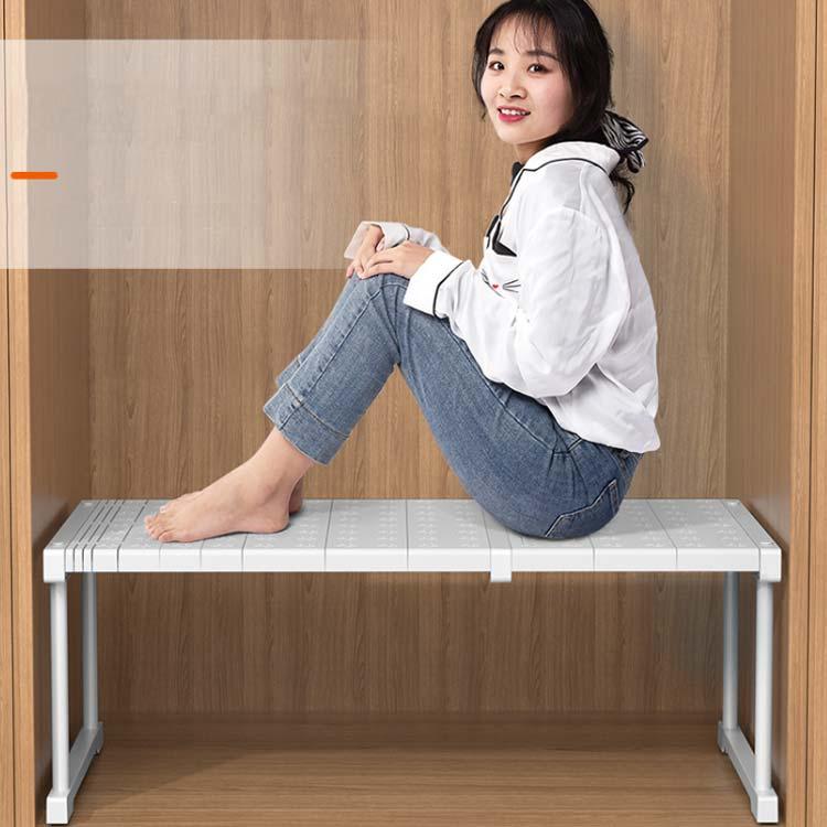 押し入れ 伸縮 収納棚 収納ラック クローゼット 押入れ整理棚 幅伸縮 押入れ収納 押入れラック 衣類収納 シンク下ラック 食器棚 置き型 スライド式 |  | 03