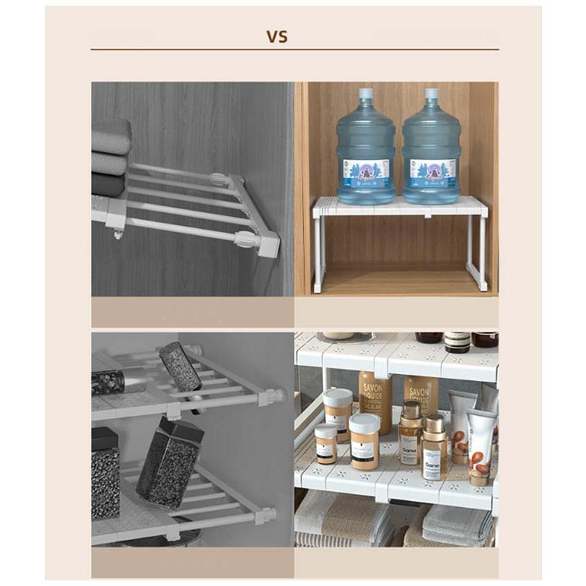 押し入れ 伸縮 収納棚 収納ラック クローゼット 押入れ整理棚 幅伸縮 押入れ収納 押入れラック 衣類収納 シンク下ラック 食器棚 置き型 スライド式 |  | 07