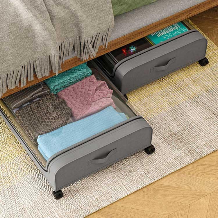 ベッド下 収納ボックス キャスター付き 衣装ケース 蓋付き 押し入れ 収納ケース 大容量 衣類収納 衣装収納 布団収納 ソファ下 ベッド下収納箱 スチ |  | 01