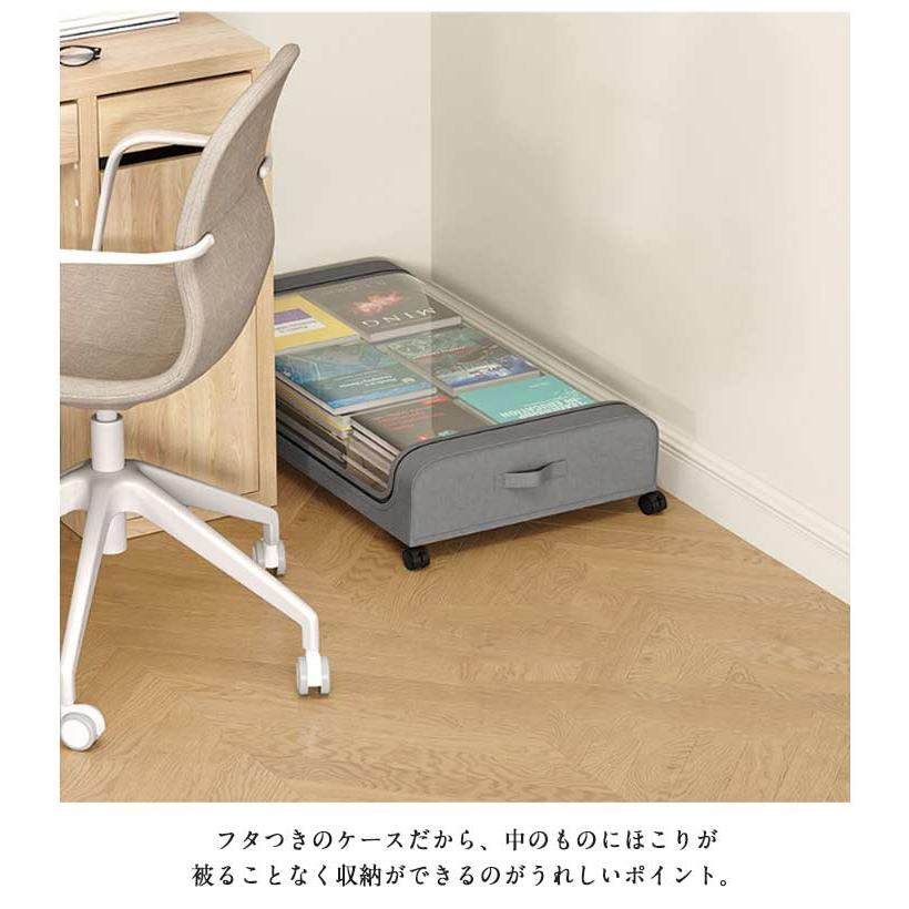 ベッド下 収納ボックス キャスター付き 衣装ケース 蓋付き 押し入れ 収納ケース 大容量 衣類収納 衣装収納 布団収納 ソファ下 ベッド下収納箱 スチ |  | 08