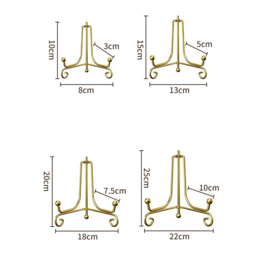 時計 スタンド 掛け時計 スタンド 置き時計 折りたたみ アイアン 皿たて 皿立て 写真立て 本立て 絵本 額絵 展示 ディスプレイスタンド 飾り台 |  | 13