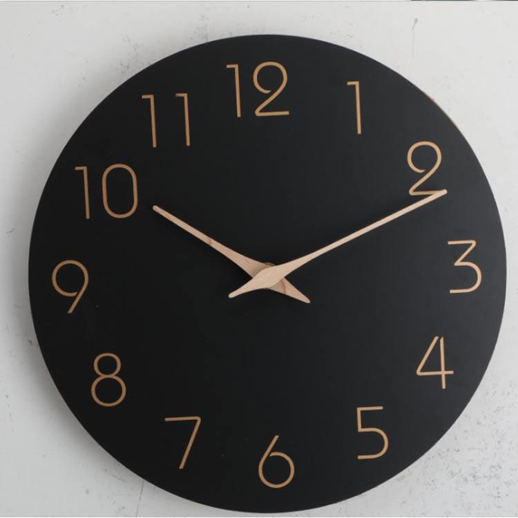 掛け時計 おしゃれ 木製 静音 壁掛け時計 かべ掛け時計 壁時計 軽い 軽量 秒針なし 音がしない 子ども 見やすい かわいい シンプル 北欧 木目調 |  | 03