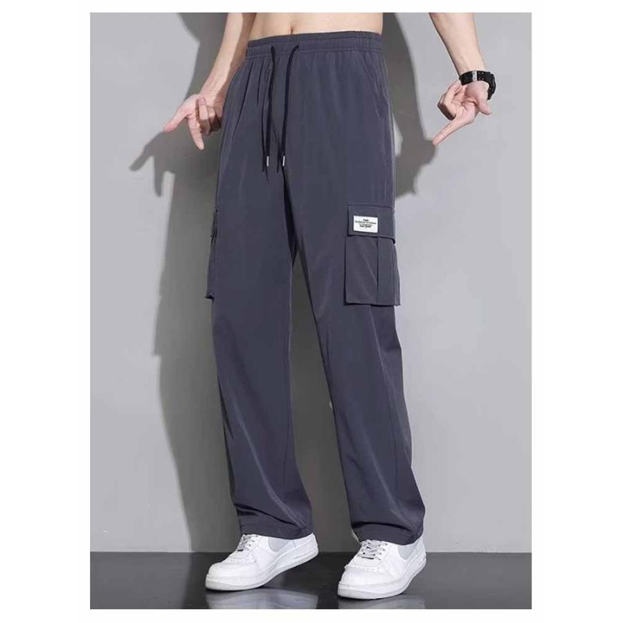 カーゴパンツ メンズ 接触冷感 パンツ ワイドパンツ 薄手 夏 涼しい ひんやり メンズ ボトムス オーバーサイズ ゆったり イージーパンツ カーゴ |  | 15