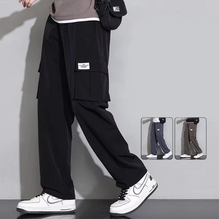 カーゴパンツ メンズ 接触冷感 パンツ ワイドパンツ 薄手 夏 涼しい ひんやり メンズ ボトムス オーバーサイズ ゆったり イージーパンツ カーゴ |  | 01