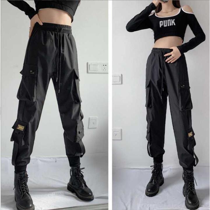 カーゴパンツレディースミリタリーパンツ春夏無地ウエストゴムダンス衣装韓国ストリート風 トップス750円 Sta 4d5qd1uq Will Style 通販 Yahoo ショッピング