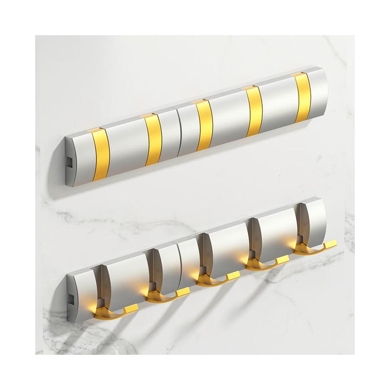 コートハンガー コート掛け 玄関 壁掛けフック ハンガーフック フリップフック 洋服掛け コートハンガー 5連フック ウォールシェルフ 壁掛け 便利 |  | 13