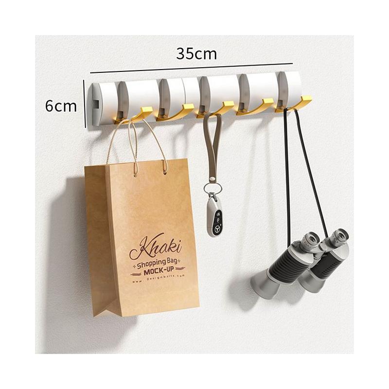 コートハンガー コート掛け 玄関 壁掛けフック ハンガーフック フリップフック 洋服掛け コートハンガー 5連フック ウォールシェルフ 壁掛け 便利 |  | 04