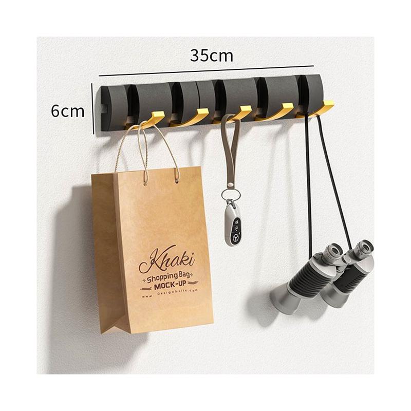 コートハンガー コート掛け 玄関 壁掛けフック ハンガーフック フリップフック 洋服掛け コートハンガー 5連フック ウォールシェルフ 壁掛け 便利 |  | 08