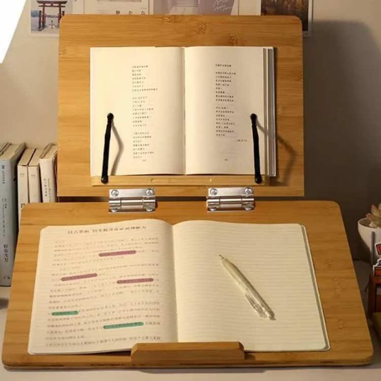 学習台 竹製 ブックスタンド 本立て 6段階角度調節 読書スタンド イージー ライティング ボード お絵描き iPad PCスタンド 楽譜 料理本スタ |  | 03