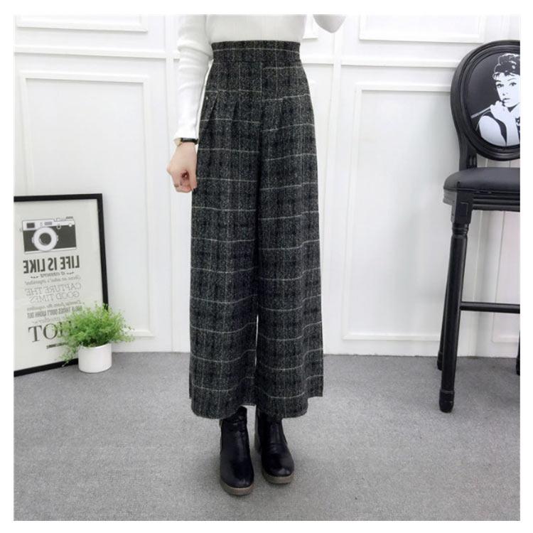 ガウチョパンツ ウール混 パンツ 9分丈 スカンツ スカーチョ ボトムス ハイウエスト ワイドパンツ レディース 送料無料 秋冬 あったか ガウチョパ |  | 17