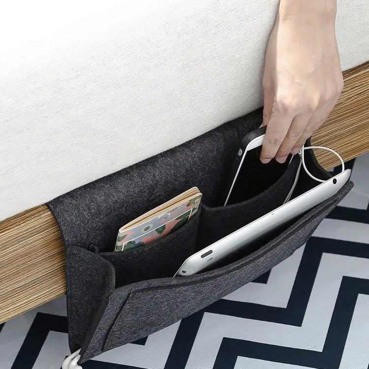 ソファーサイドポケット ソファー掛け袋 ベッドサイドポケット 吊り下げ ベッドサイド 掛け袋 デスクサイドポケット フェルト 収納ポケット 仕分け 整 |  | 02