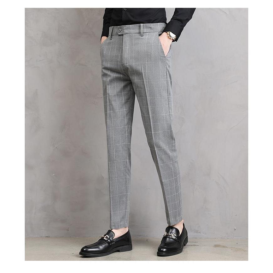 スラックス パンツ チェック柄 メンズ ノータック スラックスパンツ 春夏 テーパードパンツ ズボン ビジネスパンツ 洗える 細身 スリム ビジネス |  | 15