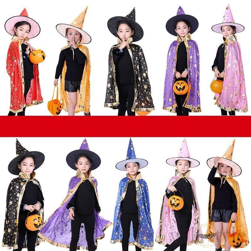 ハロウィン 仮装 マント 帽子2点セット 子供 女の子 魔法使い かぼちゃ キッズ パンプキン コスチューム 男の子 衣装 コスプレ 魔女 お化け  ダンス衣装 楽天市場
