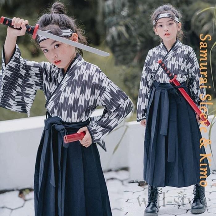 子供もハロウィンナイトで盛り上げ 侍服 侍コス 武士コス 剣道 袴女の子 サムライ 浴衣 和風 着物 学園祭 舞台演出 ハロウィンパーティー 伝統的 コスプレ衣装 Will1015 0236 Will Style 通販 Yahoo ショッピング