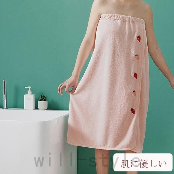 タオルドレス レディース バスローブ ラップドレス バスドレス 吸水 バスローブ レディース ママ タオルキャップ付き 2点セット Will1022 0487 Will Style 通販 Yahoo ショッピング