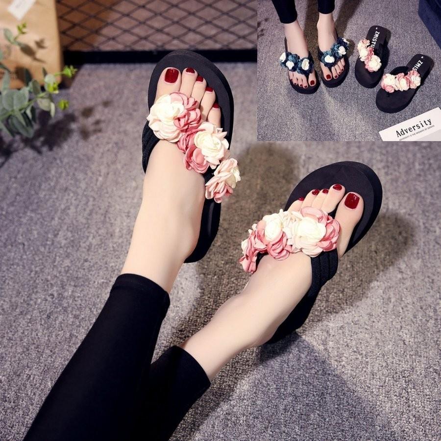厚底ビーチサンダル ビーチサンダル レディース おしゃれ 履きやすい 花 ビーチサンダル おしゃれ 安い 厚底 ウェッジソール Will1022 0498 Will Style 通販 Yahoo ショッピング
