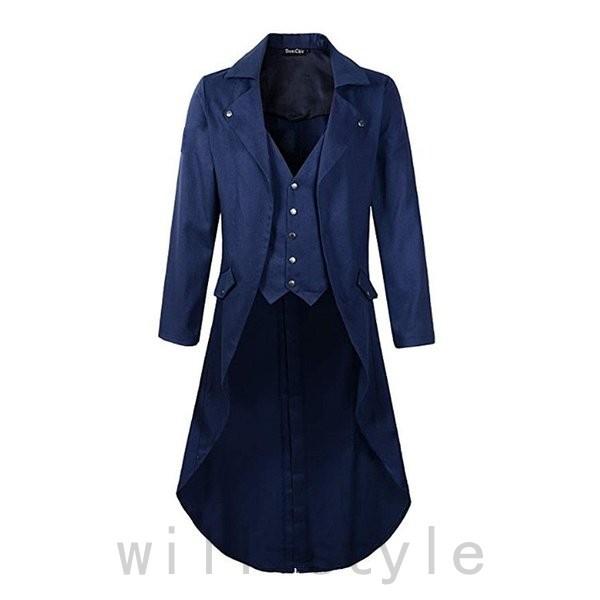 タキシード スーツ メンズ 欧米風 ロングコート コート 燕尾服 結婚式 フォーマル スーツ ステージ 演出服 パーティー コスプレ 演奏会 発表会 カーディガン Will1215 N3oskwcu Will Style 通販 Yahoo ショッピング