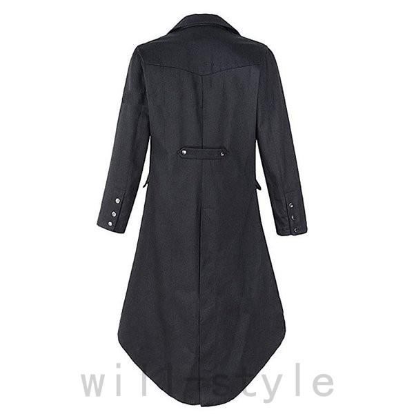 チープ タキシード スーツ メンズ 欧米風 ロングコート コート 燕尾服 結婚式 フォーマル ステージ 演出服 パーティー コスプレ 演奏会 発表会 カーディガン Aynaelda Com