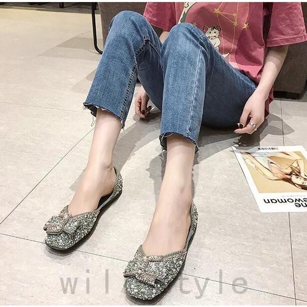 新作レディースシューズ靴夏春ぺたんこ疲れない女性くつ走れるローファーモカシンシューズ立ち仕事痛くないパンプス大きいサイズ歩きやすい 大割引