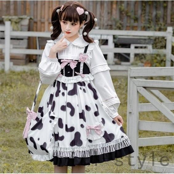 レディースワンピース ロリータ 女の子 可愛い 姫様 コスプレ ロリータ風ワンピ ゴスロリ 日系女子中高生 Jskワンピ ブラウス 雑誌で紹介された