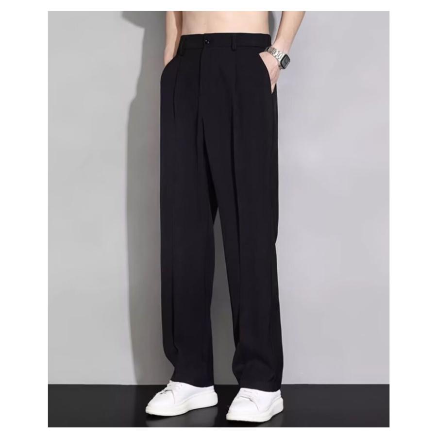 スラックス ビジネスパンツ アイスシルクパンツ 大きいサイズ 夏パンツ メンズ ゴルフパンツ 涼しい チノパン 清涼 涼感 ズボン 送料無料 ゴルフウ |  | 11