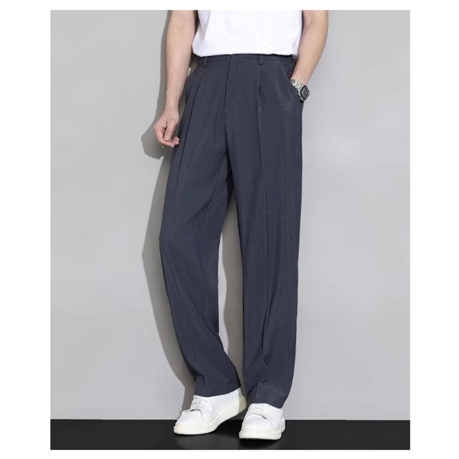 スラックス ビジネスパンツ アイスシルクパンツ 大きいサイズ 夏パンツ メンズ ゴルフパンツ 涼しい チノパン 清涼 涼感 ズボン 送料無料 ゴルフウ |  | 12