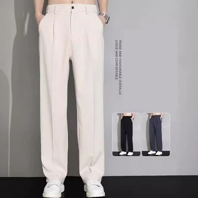 スラックス ビジネスパンツ アイスシルクパンツ 大きいサイズ 夏パンツ メンズ ゴルフパンツ 涼しい チノパン 清涼 涼感 ズボン 送料無料 ゴルフウ |  | 04