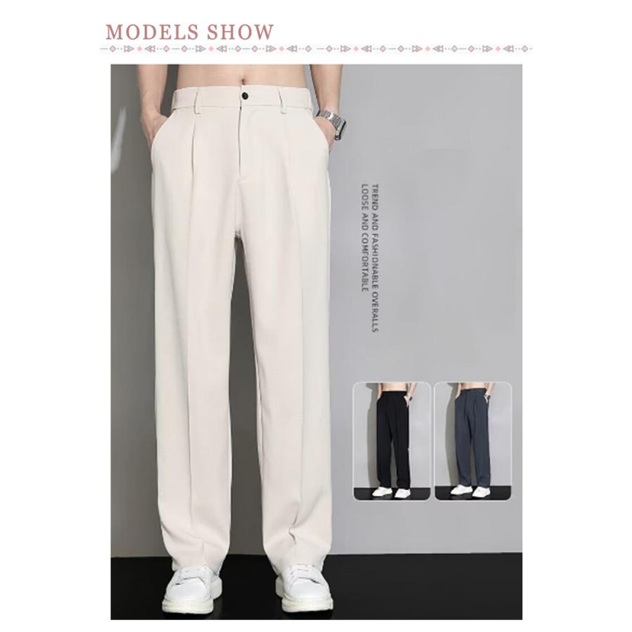 スラックス ビジネスパンツ アイスシルクパンツ 大きいサイズ 夏パンツ メンズ ゴルフパンツ 涼しい チノパン 清涼 涼感 ズボン 送料無料 ゴルフウ |  | 07