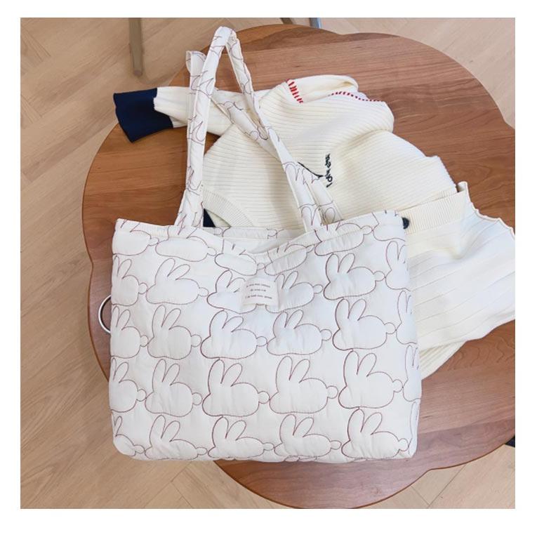 ホワイト キルティング マザーズバッグ ホワイト キルティング マザーズバッグ MAMADE】キルティング