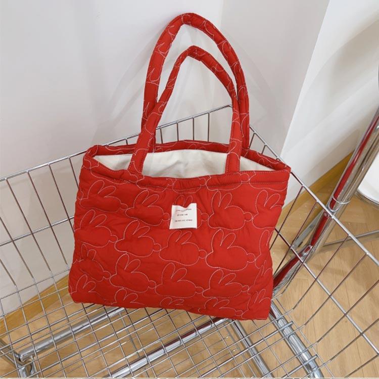 トートバッグ キルティング A4 マザーズ 大きめ 兎 かわいい