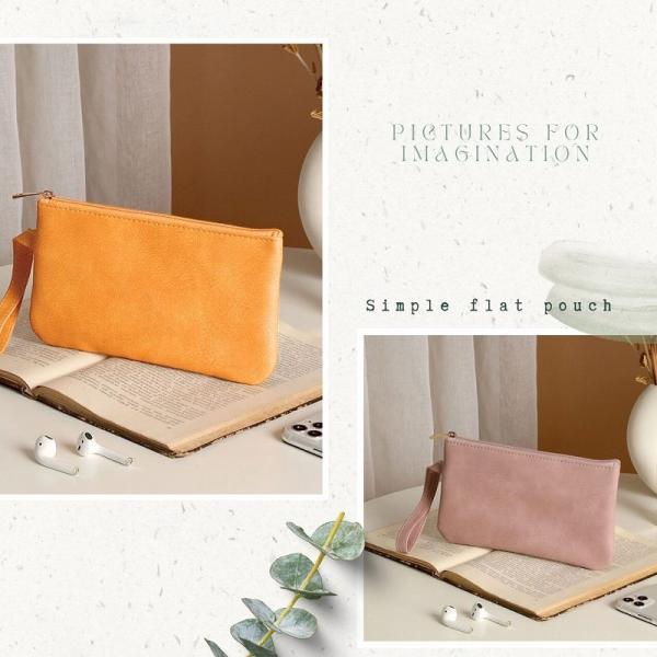 ポーチ スマホポーチ 化粧ポーチ 小物入れ ペンケース コスメポーチ 通帳ケース フラットポーチ |  | 10