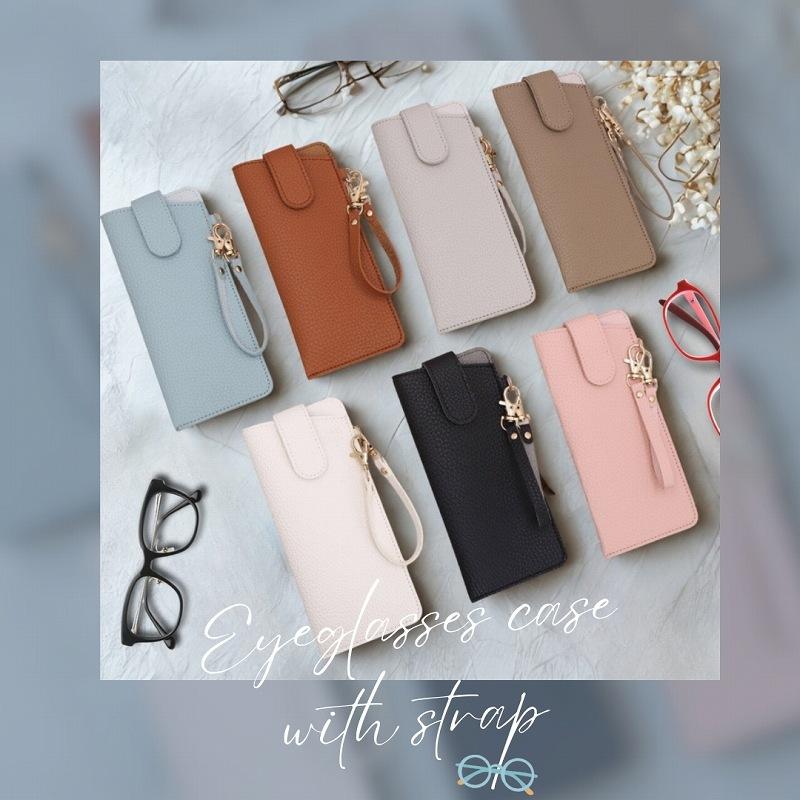 メガネケース ストラップ付き かさばらないメガネケース おしゃれ