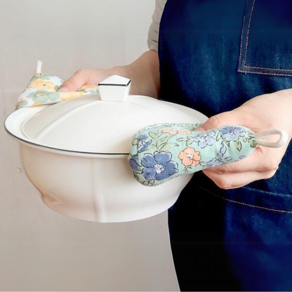 鍋つかみ 三角 ミトン おしゃれ 耐熱 ストウブ かわいい なべつかみ 鍋掴み 三角鍋つかみ 北欧 花柄 厚手 |  | 12