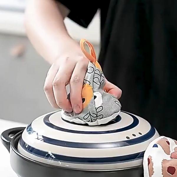 鍋つかみ 三角 ミトン おしゃれ 耐熱 ストウブ かわいい なべつかみ 三角鍋つかみ オーブンミトン 厚手 |  | 04