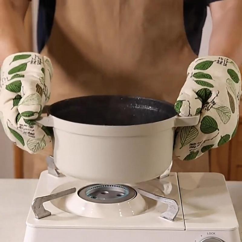 鍋つかみ ミトン 耐熱 なべつかみ オーブンミトン キッチンミトン 耐熱手袋 キッチン用品 おしゃれ 綿麻 片手 |  | 10