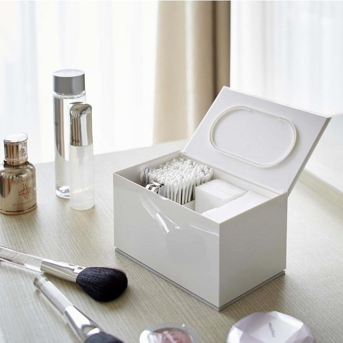 コットン 綿棒ケース おしゃれ コットンケース 綿棒入れ 小物入れ 綿棒 収納 インテリア ヴェール 山崎実業 Yamazaki 生活雑貨 通販