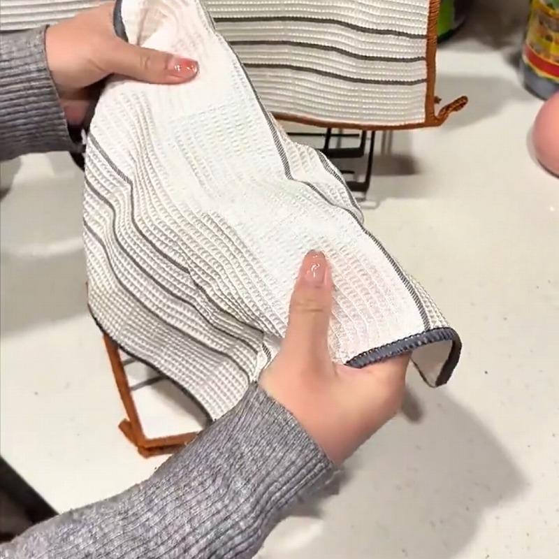 ふきん キッチンクロス 台ふきん 布巾 食器 吸水 速乾 食器拭き 水切り ワッフル おしゃれ 台拭き 5枚セット |  | 09