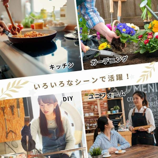 エプロン おしゃれ 大きいサイズ 保育士 メンズ レディース かぶるだけ デニムエプロン かわいい ワークエプロン |  | 12