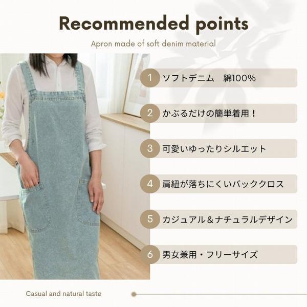 エプロン おしゃれ 大きいサイズ 保育士 メンズ レディース かぶるだけ デニムエプロン かわいい ワークエプロン |  | 01