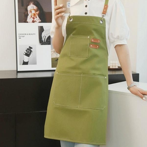 エプロン おしゃれ ワークエプロン 保育士 黒 かわいい メンズ レディース 作業用 バッククロスエプロン |  | 10