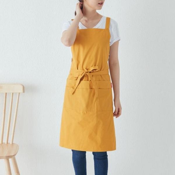 エプロン おしゃれ 保育士 H型 黒 ワークエプロン かわいい レディース えぷろん かぶりエプロン 作業用 |  | 10