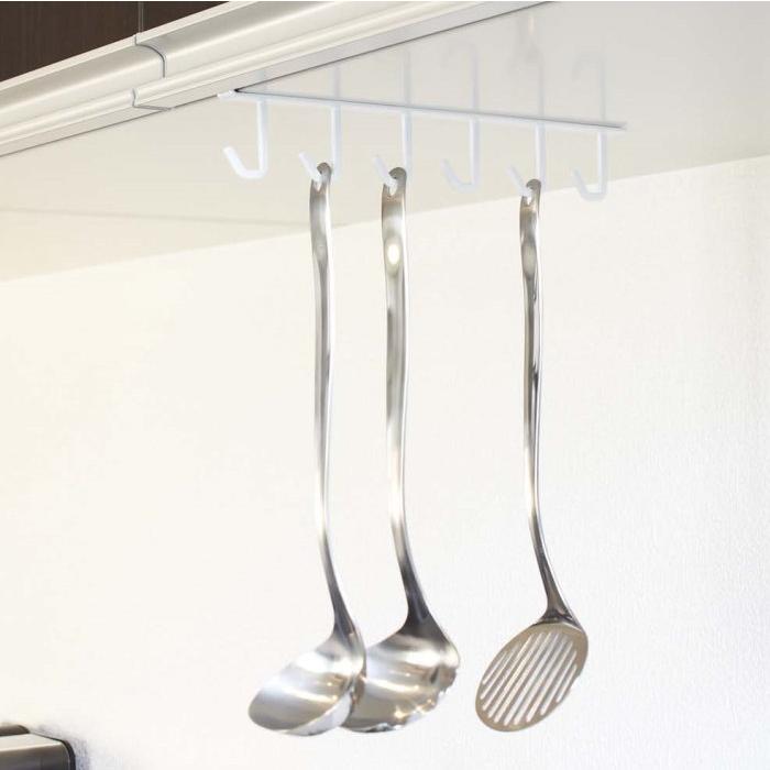 フック　ハンガー 戸棚下キッチンツールフック お玉掛け キッチン 収納 オシャレ キッチン雑貨 タワー Tower メール便発送可能 | 