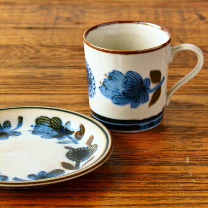 マグカップ コーヒーカップ おしゃれ 陶器 北欧 美濃焼 食器 電子レンジ対応 花柄 洋食器 磁器 |  | 01