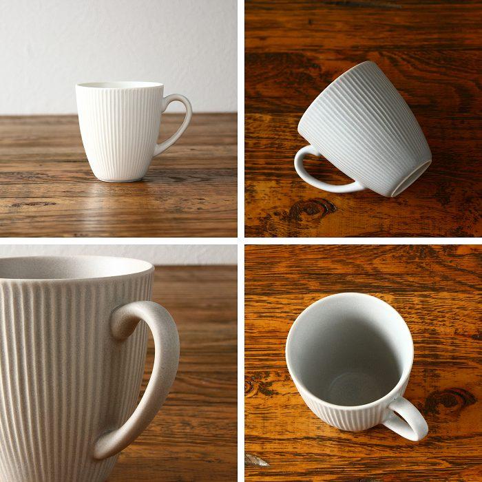 マグカップ コーヒーカップ おしゃれ ティーカップ 陶器 美濃焼 食器 磁器 洋食器 食洗機対応 電子レンジ対応 キッチン雑貨 白 ベージュ グレー 300ml 日本製 |  | 07