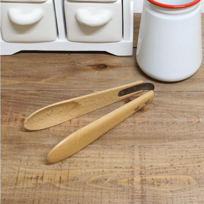 トング おしゃれ 木のトング キッチンツール 調理器具 ブナ材 木製