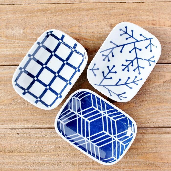 小皿 豆皿 皿 おしゃれ プレート皿 角皿 醤油皿 長皿 長角皿 和食器 四角 波佐見焼 日本製 可愛い皿 | 