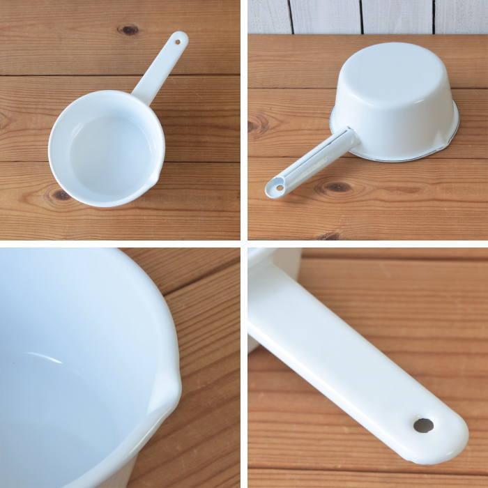 片手鍋 おしゃれ IH ホーロー 琺瑯 ソースパン オーブン対応 食洗器対応 おしゃれ 17cm 1200cc |  | 02