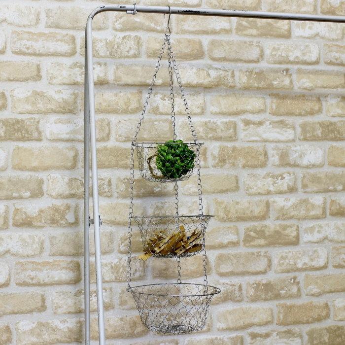 かご バスケット カゴ ワイヤーバスケット 収納カゴ 収納バスケット 収納ボックス 収納かご 吊り下げ ハンギング | 